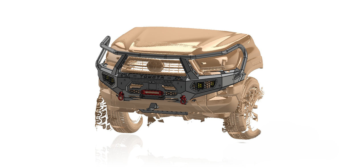 Toyota Hilux Legend 55 (2020+) Wildebees Front Bumper or Wildebees Bull