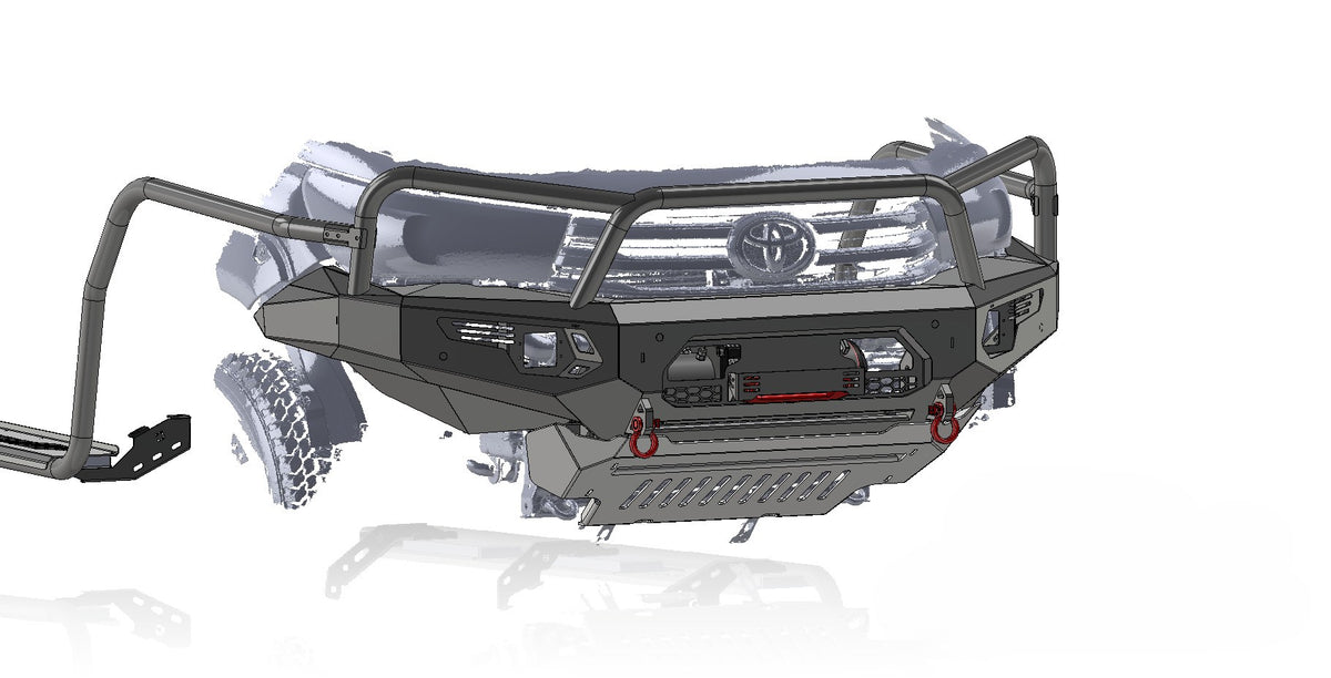 Toyota Hilux (2015-2019) Sable Front Bumpers and Sable Bull