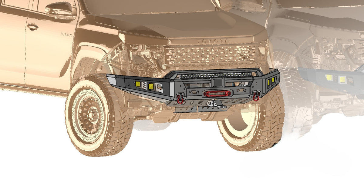 Toyota Hilux (2026+) Sable Front Bumper - 9th Generation