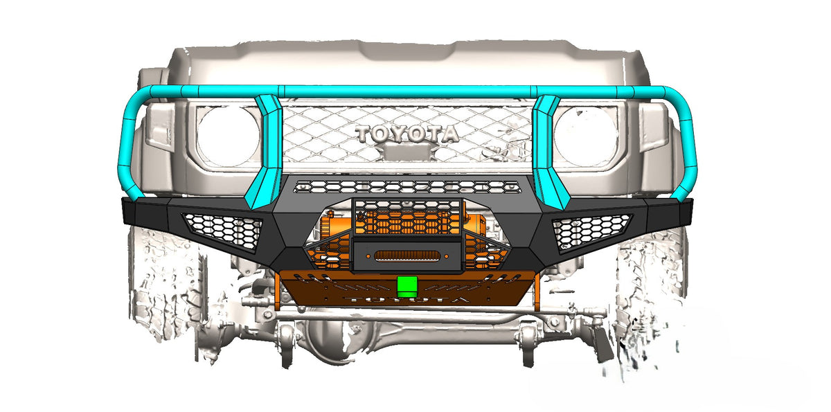 Toyota Land Cruiser 79 Series (2024-20026) Buffel Front Bumper or Buffel Bull