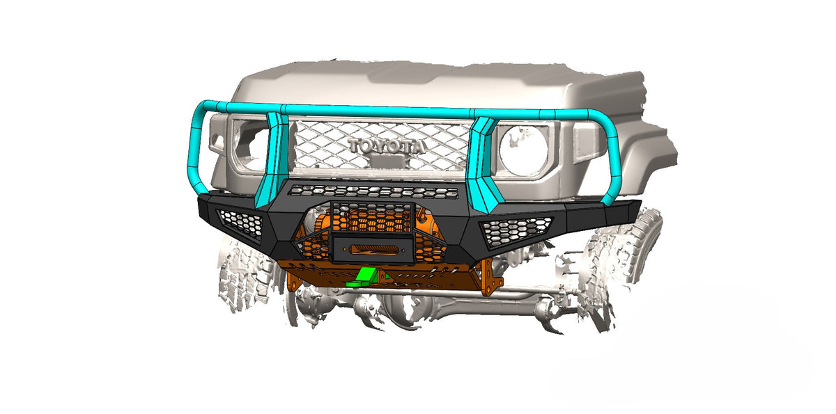Toyota Land Cruiser 79 Series (2024-20026) Buffel Front Bumper or Buffel Bull